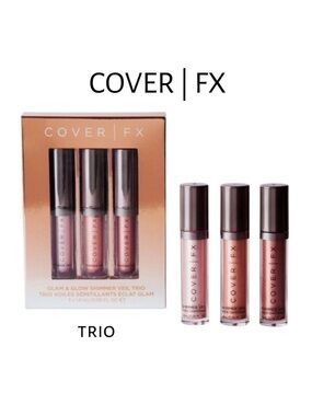 COVER FX Glam & Go Shimmer Veil Trio | Moonstone Celestial Soleil BNIB